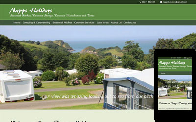 Napps Campsite in North Devon, click for details