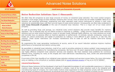 Advanced Noise Solutions, click for details