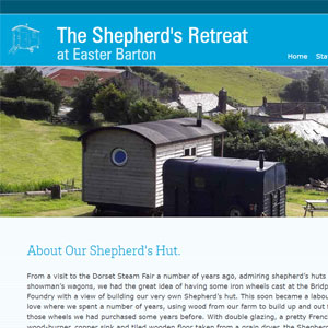 The Shepherds Hut Glamping at Easter Barton